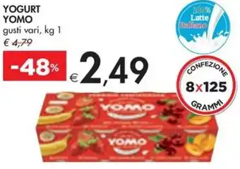Bennet YOGURT YOMO gusti vari, kg 1 offerta