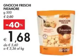 Bennet GNOCCHI FRESCHI PATAMORE g 500 offerta