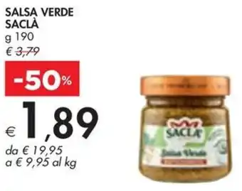 Bennet SALSA VERDE SACLÀ g 190 offerta