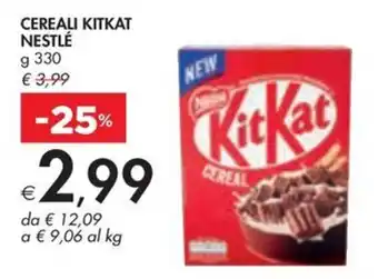 Bennet CEREALI KITKAT NESTLÉ g 330 offerta