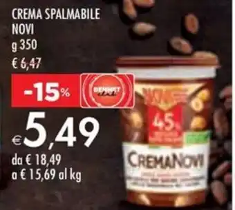 Bennet CREMA SPALMABILE NOVI g 350 offerta