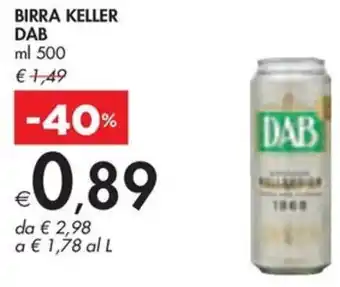 Bennet BIRRA KELLER DAB ml 500 offerta