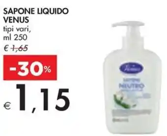 Bennet SAPONE LIQUIDO VENUS tipi vari, ml 250 offerta