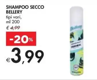 Bennet SHAMPOO SECCO BELLERY tipi vari, ml 200 offerta