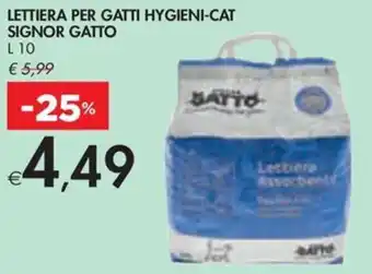 LETTIERA PER GATTI HYGIENI-CAT SIGNOR GATTO L10