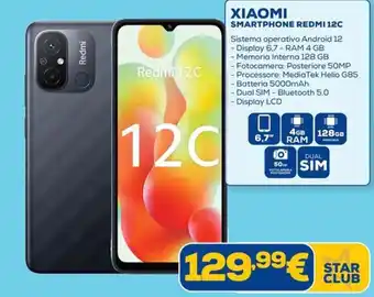 Euronics XIAOMI SMARTPHONE REDMI 12C offerta