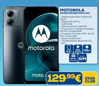 Euronics MOTOROLA SMARTPHONE MOTO G14 offerta