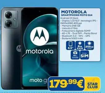 Euronics MOTOROLA SMARTPHONE MOTO G14 offerta