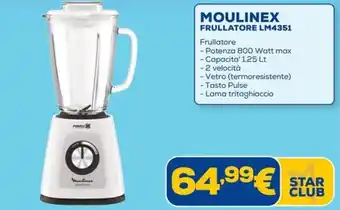 Euronics MOULINEX FRULLATORE LM4351 offerta