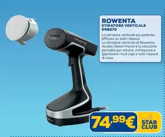 Euronics ROWENTA STIRATORE VERTICALE DR8270 offerta