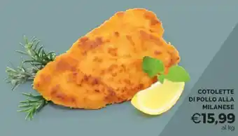 Mercatò COTOLETTE DI POLLO ALLA MILANESE offerta