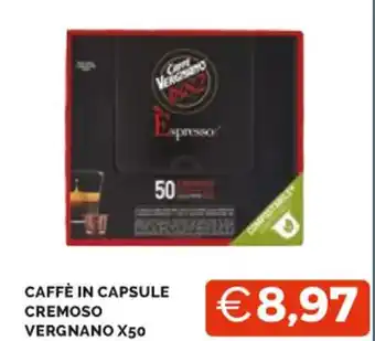 Mercatò CAFFÈ IN CAPSULE CREMOSO VERGNANO X50 offerta