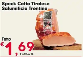 Despar Speck Cotto Tirolese Salumificio Trentino offerta