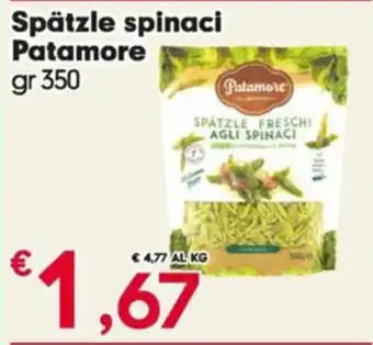 Despar Spätzle spinaci Patamore gr 350 offerta
