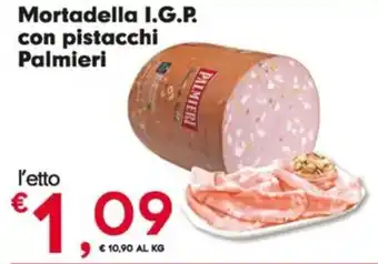 Despar Mortadella I.G.P. con pistacchi Palmieri offerta