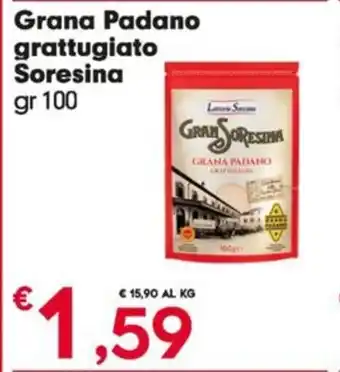 Despar Grana Padano grattugiato Soresina gr 100 offerta