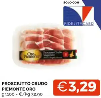 Mercatò PROSCIUTTO CRUDO PIEMONTE ORO gr.100 offerta