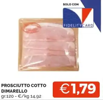 Mercatò PROSCIUTTO COTTO DIMARELLO gr.120 offerta