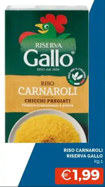 Mercatò RISO CARNAROLI RISERVA GALLO kg.1 offerta