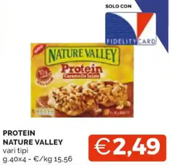 Mercatò PROTEIN NATURE VALLEY vari tipi 9.40x4 offerta