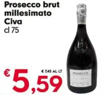 Prosecco brut millesimato Civa cl 75