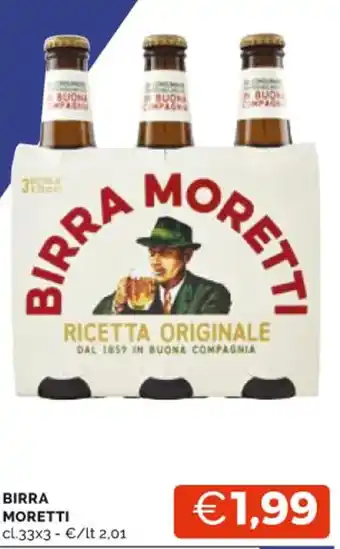 Mercatò BIRRA MORETTI cl33x3 offerta