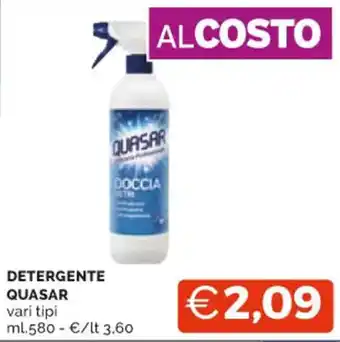 Mercatò DETERGENTE QUASAR vari tipi ml.580 offerta
