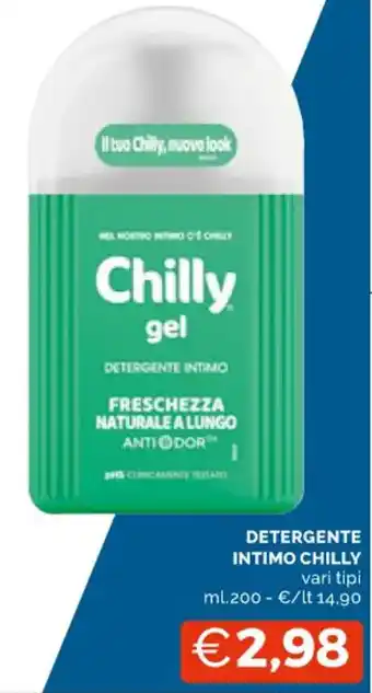 Mercatò DETERGENTE INTIMO CHILLY vari tipi ml.200 offerta
