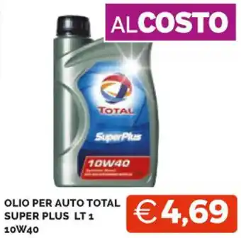 Mercatò OLIO PER AUTO TOTAL SUPER PLUS LT 1 10W40 offerta