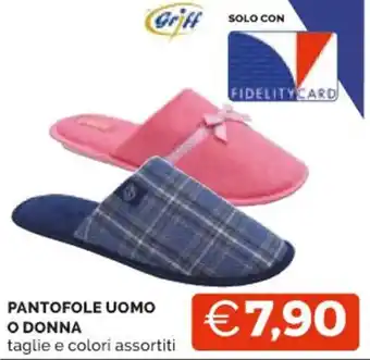 Mercatò PANTOFOLE UOMO O DONNA taglie e colori assortiti offerta
