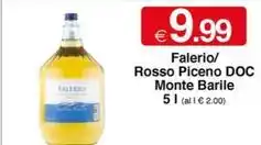 Sì con te Falerio/ Rosso Piceno DOC Monte Barile 5 l offerta