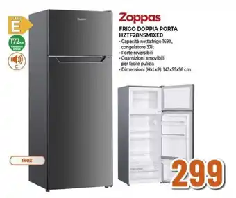 Expert Zoppas FRIGO DOPPIA PORTA HZTF28NSMIXEO offerta