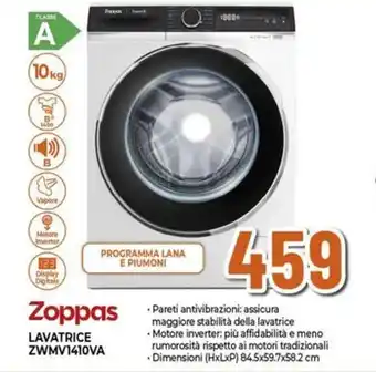 Expert Zoppas LAVATRICE ZWMV1410VA offerta