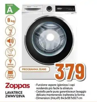 Expert Zoppas LAVATRICE ZWMV128VA offerta