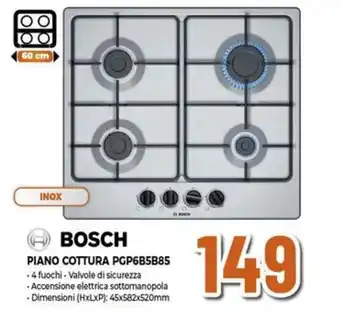 Expert BOSCH PIANO COTTURA PGP6B5B85 offerta