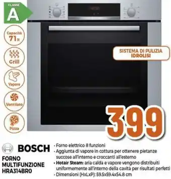 Expert BOSCH FORNO MULTIFUNZIONE HRA314BRO offerta