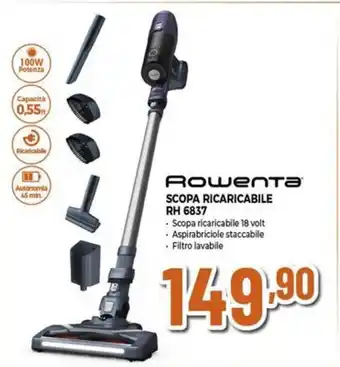 Expert RowenTA SCOPA RICARICABILE RH 6837 offerta