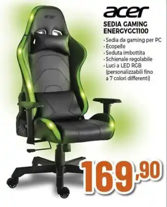 Expert acer SEDIA GAMING ENERGYGC1100 offerta
