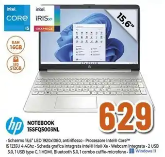 Expert hp NOTEBOOK 15SFQ5003NL offerta