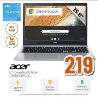 Expert acer Chromebook Acer 315CB3153HC322 offerta