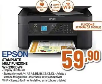Expert EPSON STAMPANTE MULTIFUNZIONE WF-2910DWF offerta