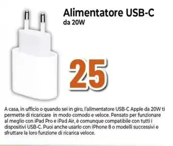 Expert Alimentatore USB-C da 20W offerta