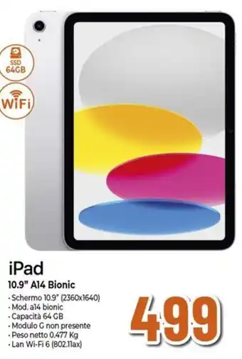 Expert iPad 10.9" A14 Bionic offerta