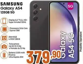 Expert SAMSUNG Galaxy A54 128GB 5G offerta