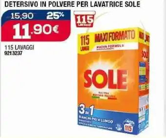 DETERSIVO IN POLVERE PER LAVATRICE SOLE