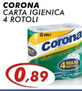 CORONA CARTA IGIENICA 4 ROTOLI