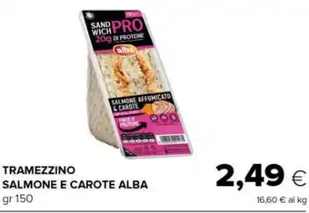 Tigre TRAMEZZINO SALMONE E CAROTE ALBA gr 150 offerta