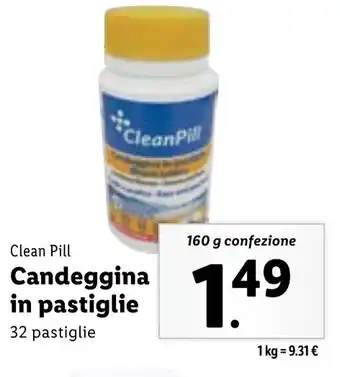 Clean Pill Candeggina in pastiglie 32 pastiglie 160 g confezione
