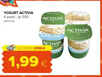Tigre YOGURT ACTIVIA 4 pezzi - gr 500 offerta