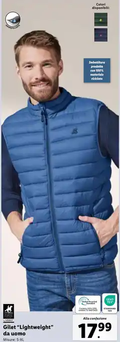 Lidl Gilet "Lightweight" da uomo offerta